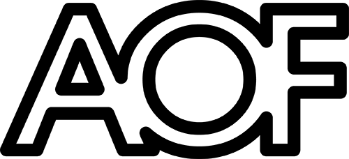 Aof Logo Sort PNG Kopi