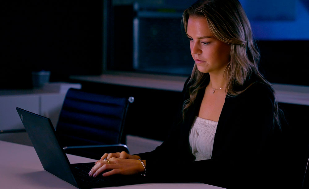ECIT accountant looking over the financial numbers